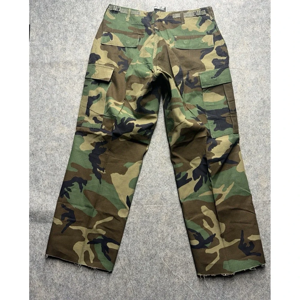 Vintage Woodland Camouflage Combat Trousers Medium Regular 30x32 Camo‎ Military